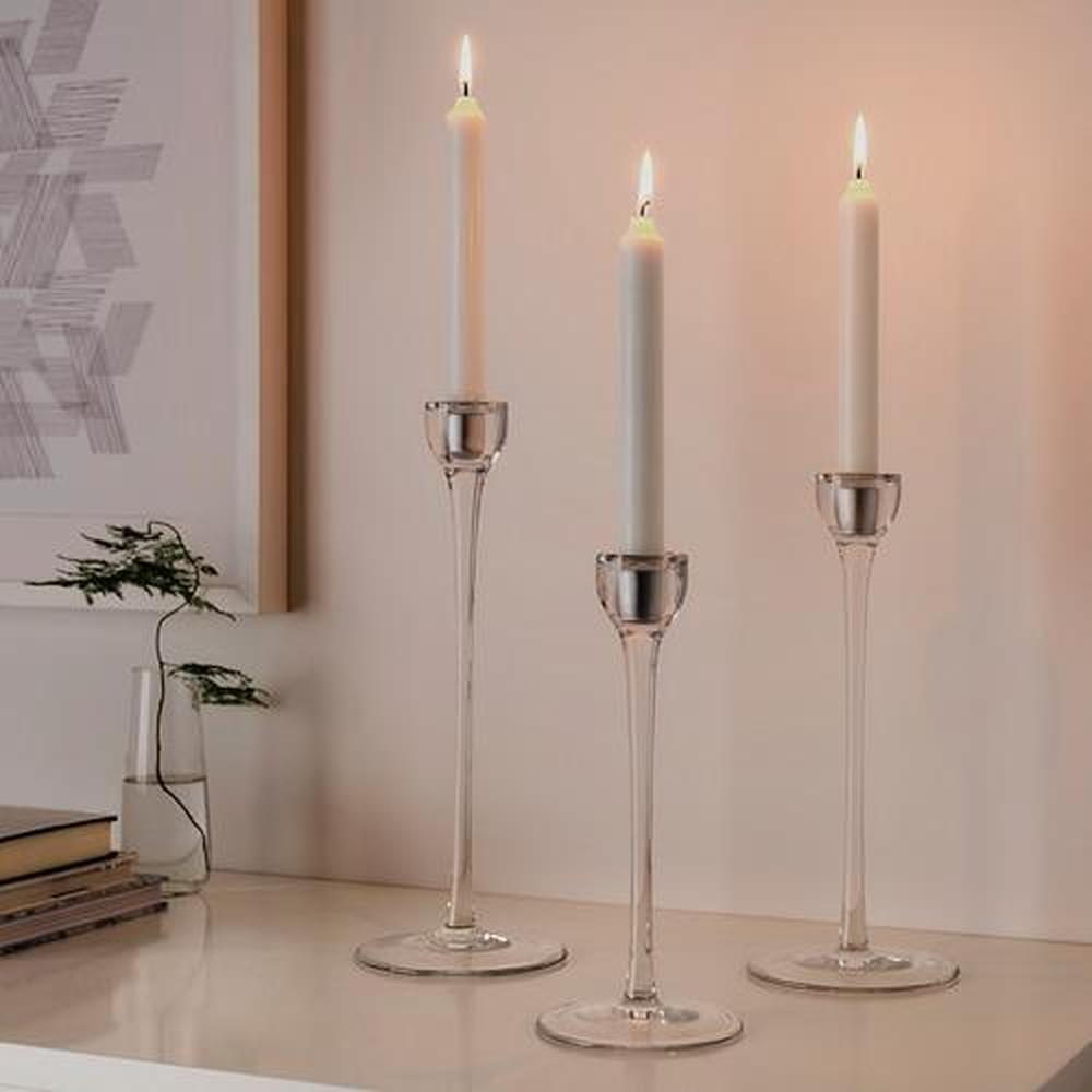 glass candlesticks ikea