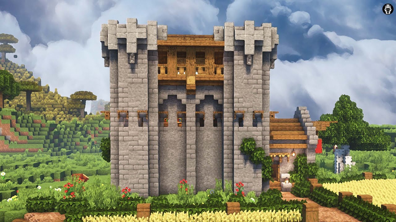 simple castle in minecraft