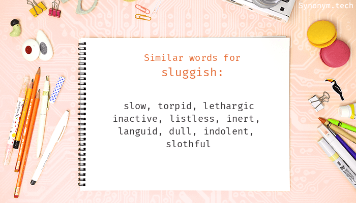 sluggish synonym