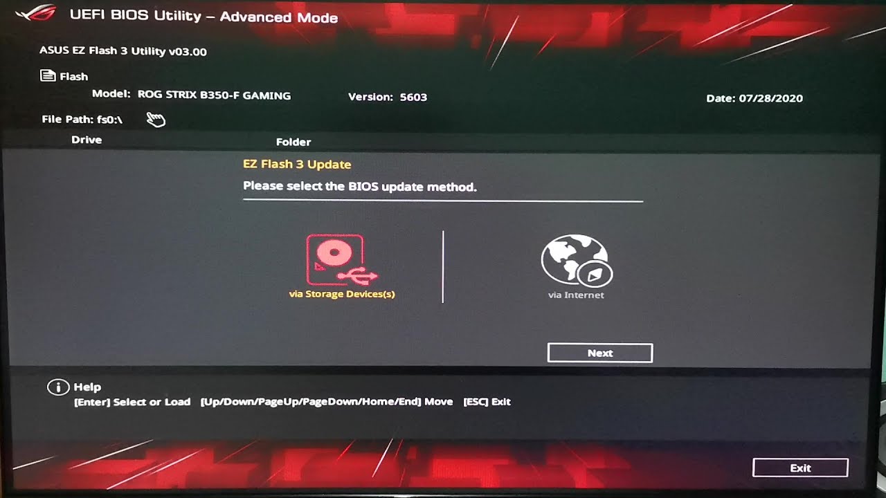 asus bios update