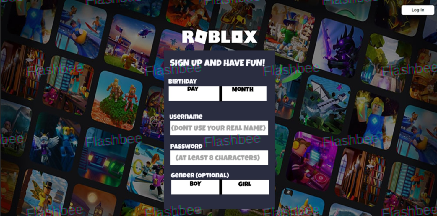 sign up for roblox