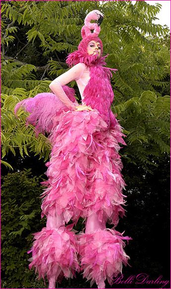 flamingo bird costume