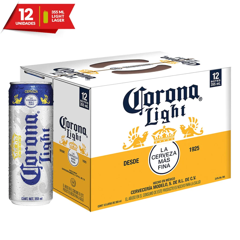 12 de corona light precio