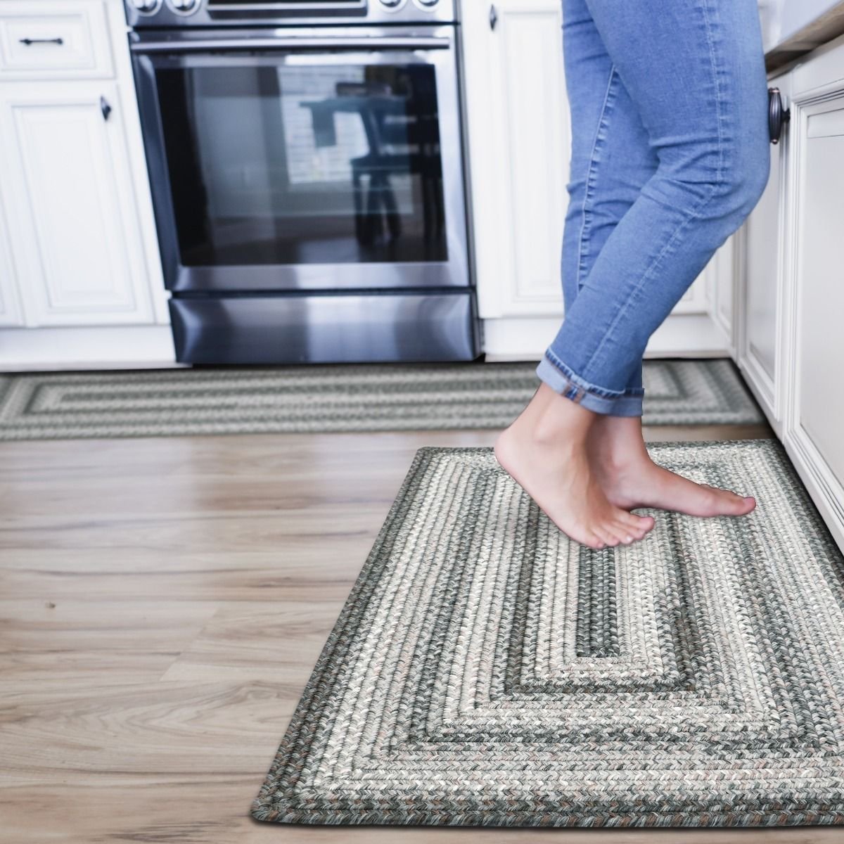 kitchen rugs braided