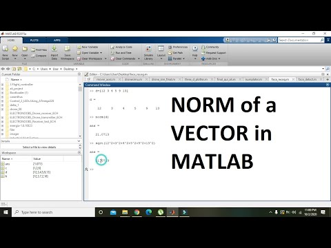 norm of vector matlab