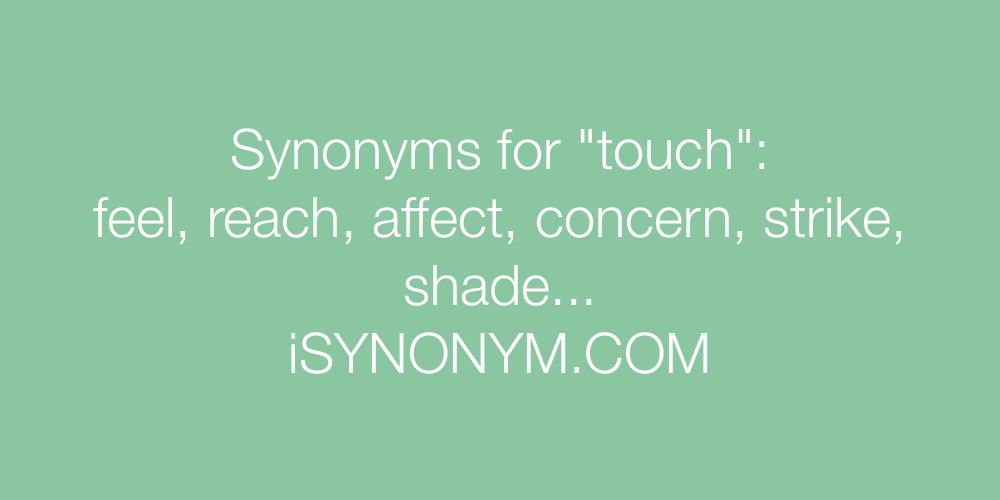another word for touch