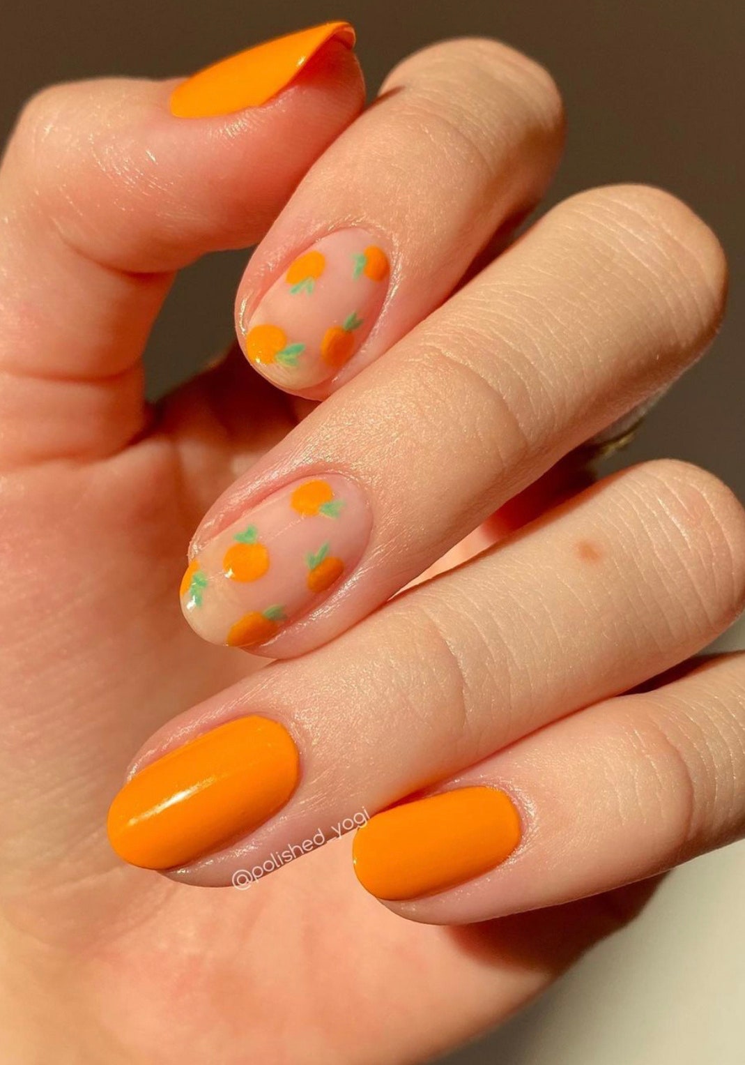 gelish color naranja