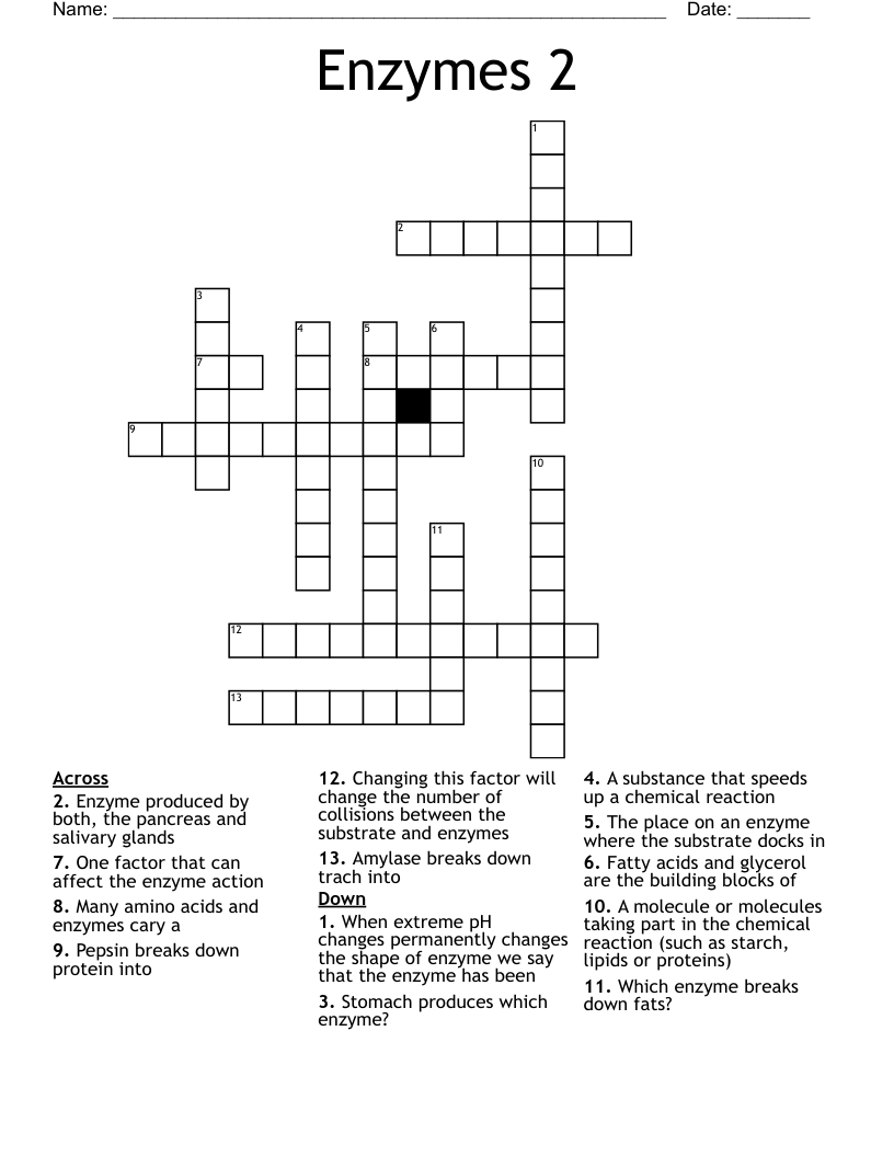 enzyme crossword clue