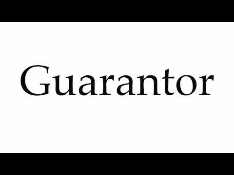 guarantor pronunciation