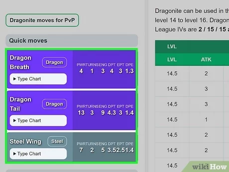 best moveset dragonite pokemon go