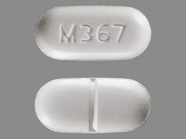 white oval pill m358