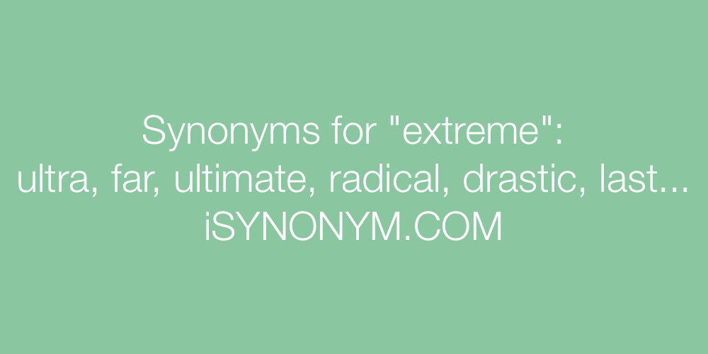 extreme synonym
