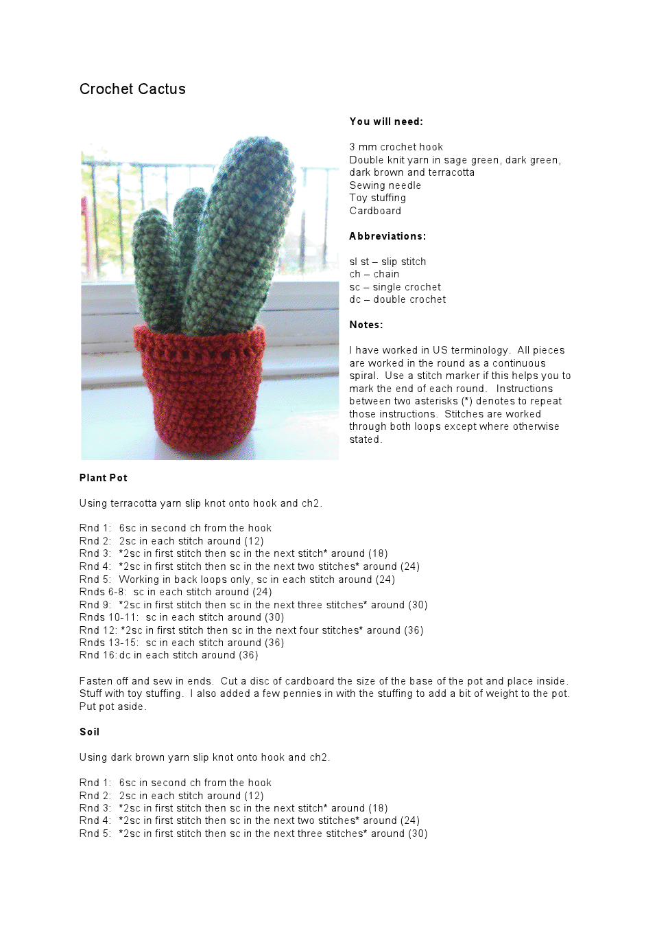 cactus crochet pdf