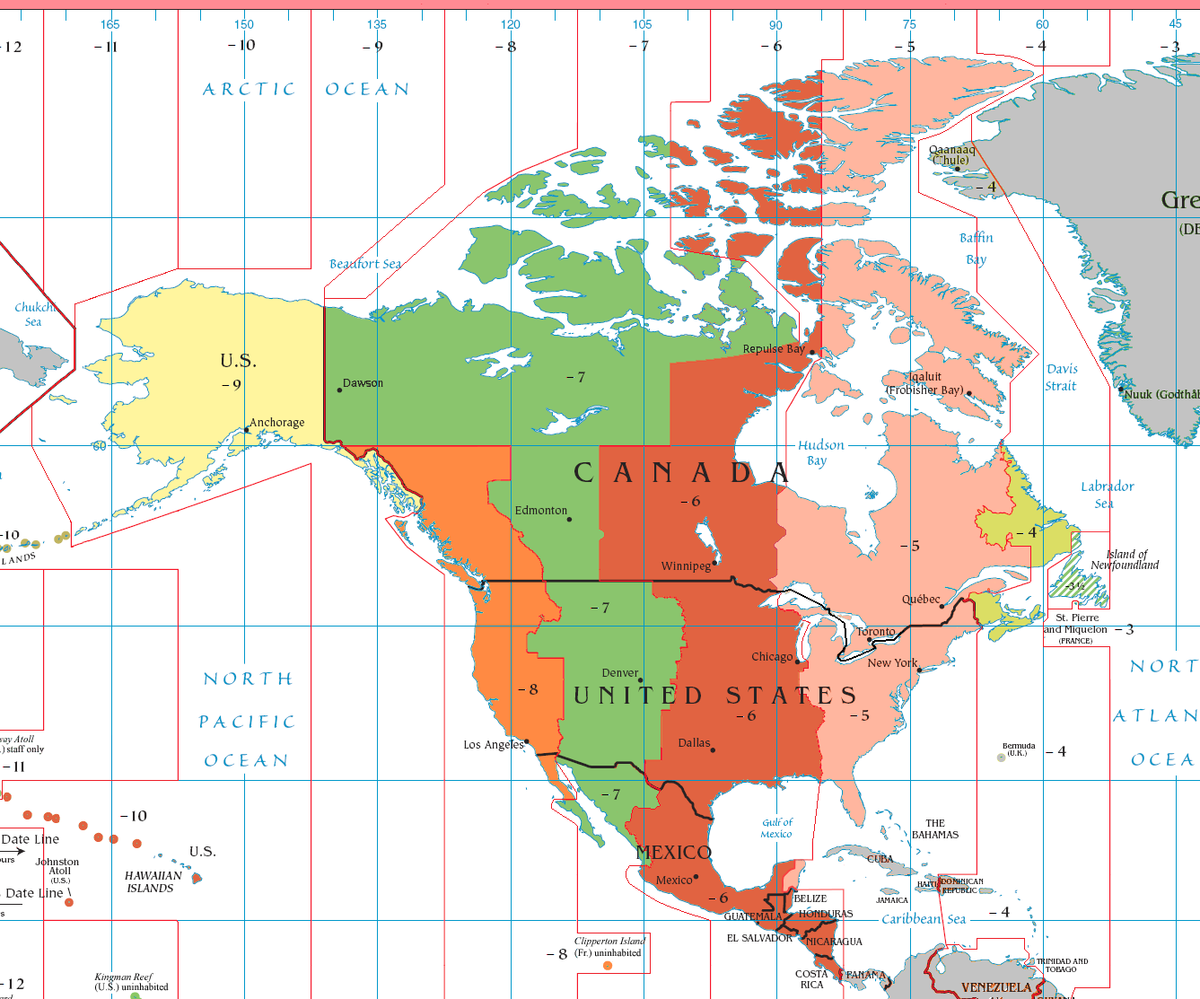 pacific time vs eastern time zone