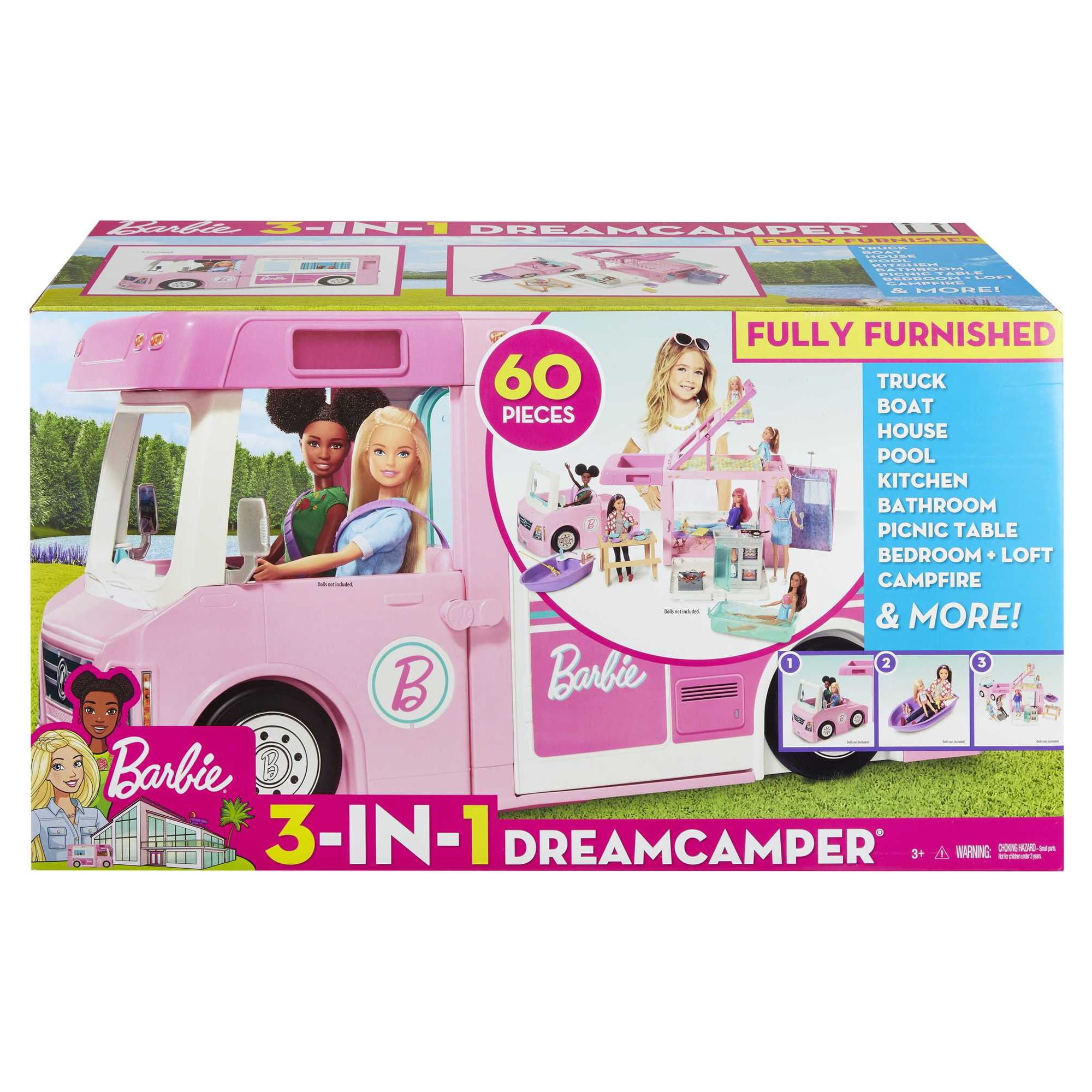 barbie 3 in 1 dream camper