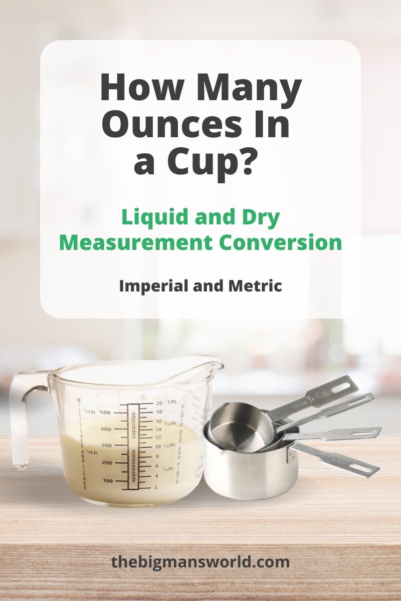 ounces per cup liquid