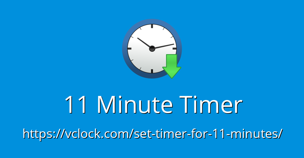 11 minute timer