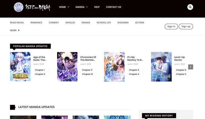 chinese manga site