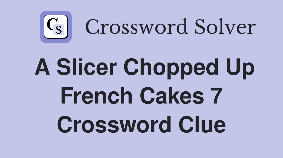 chopped crossword clue