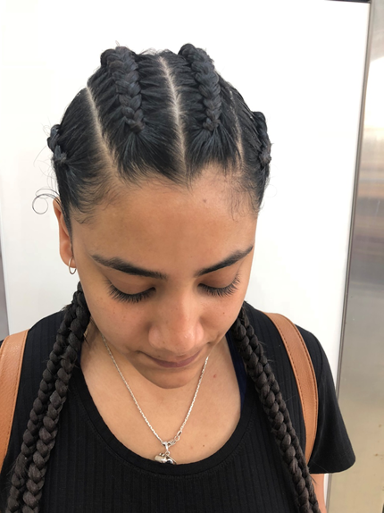 4 cornrow braids