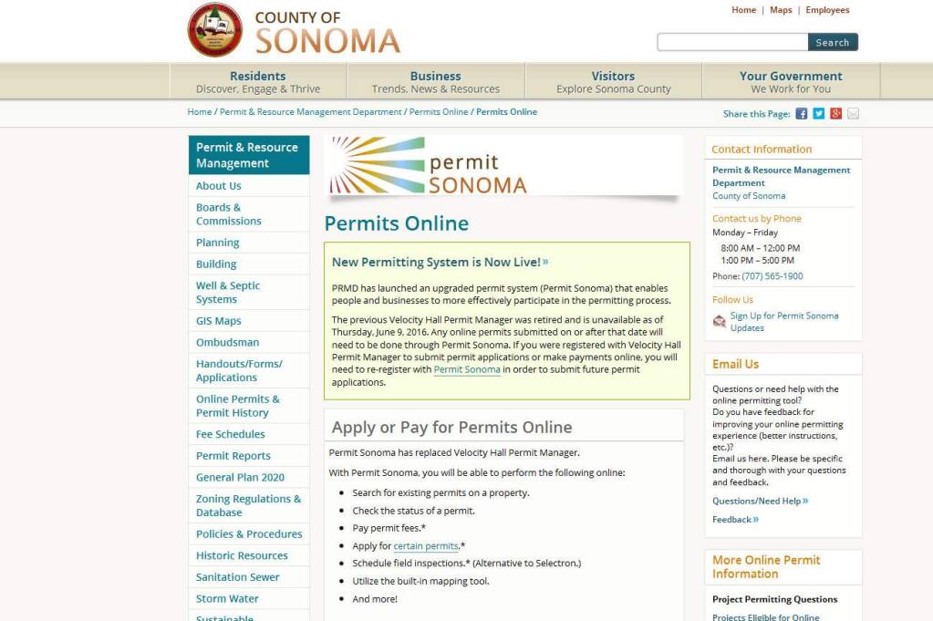 sonoma county permit and resource management department