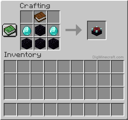 crafting recipe for enchantment table