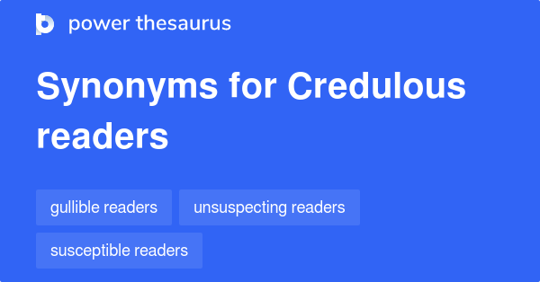 credulous synonym