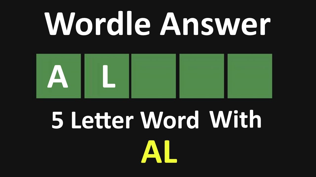 5 letter word starting with al
