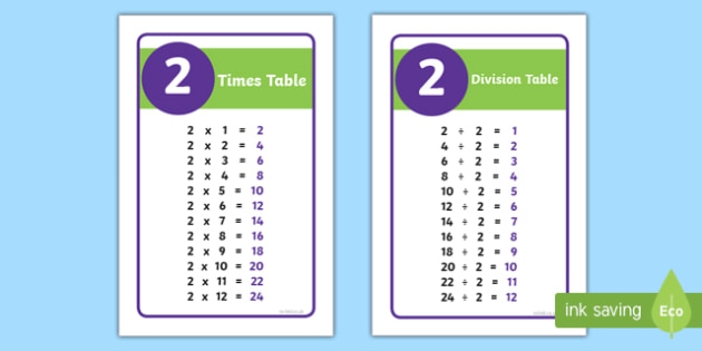 2 divided table