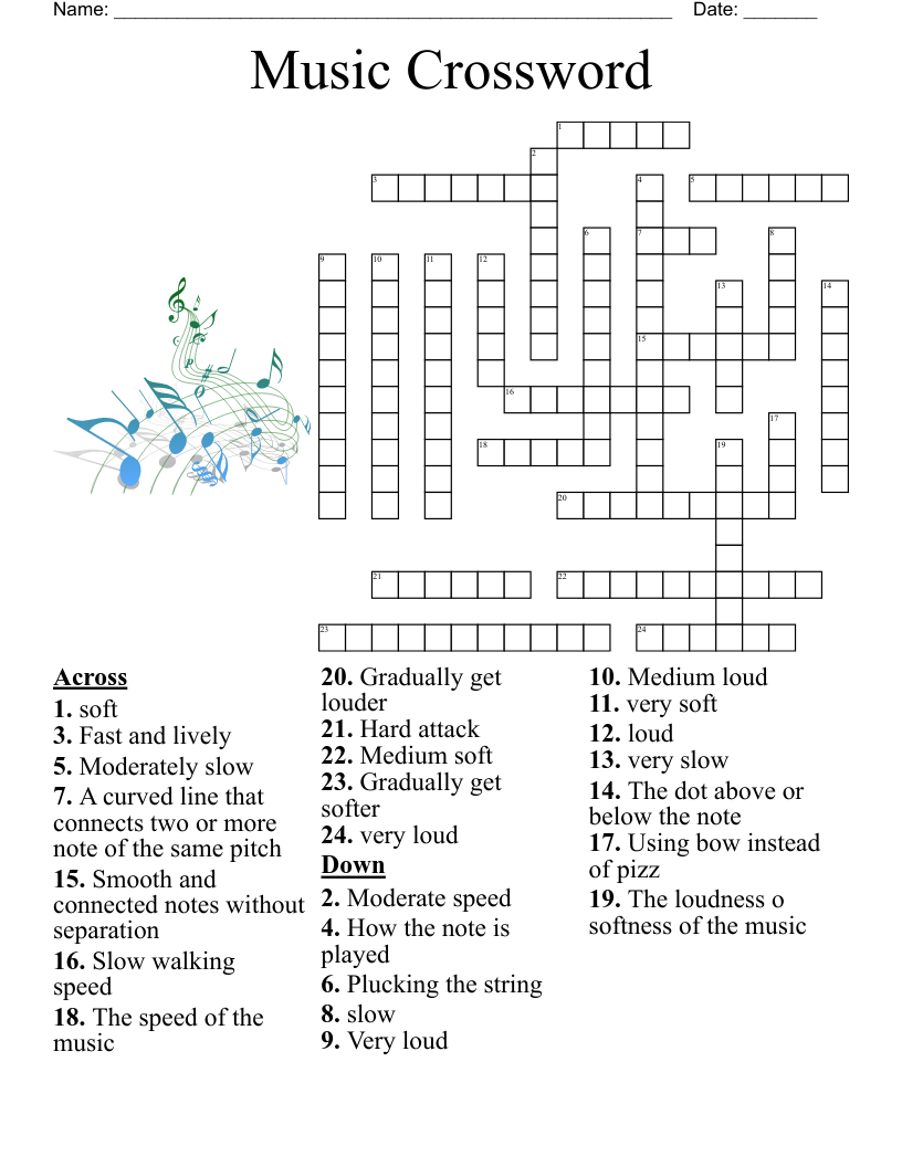 lively musical piece crossword