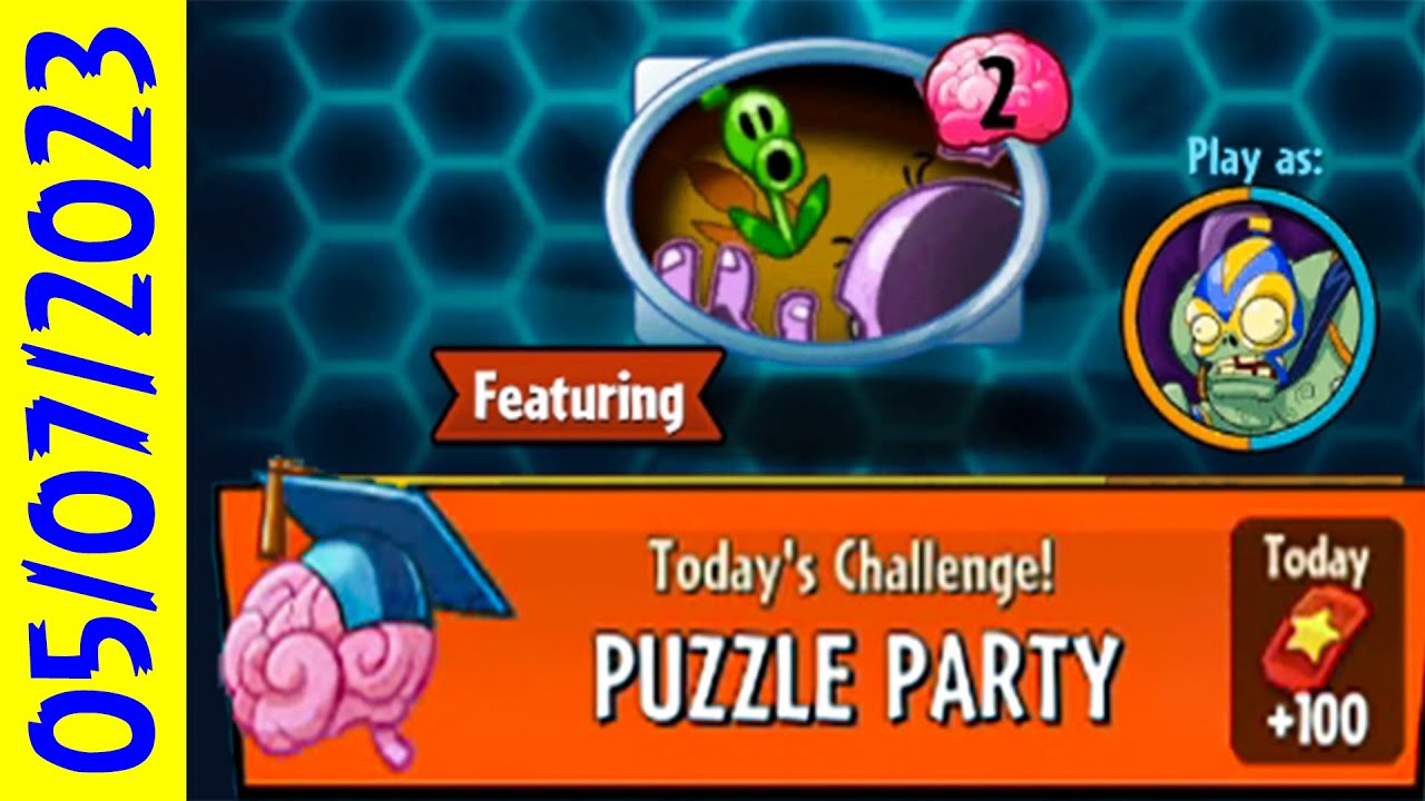 pvz heroes puzzle party today