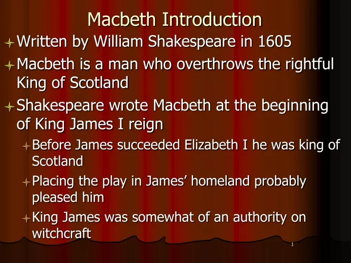 macbeth powerpoint