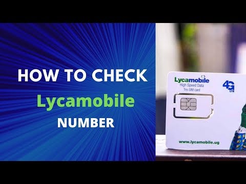 how to know my number in lycamobile