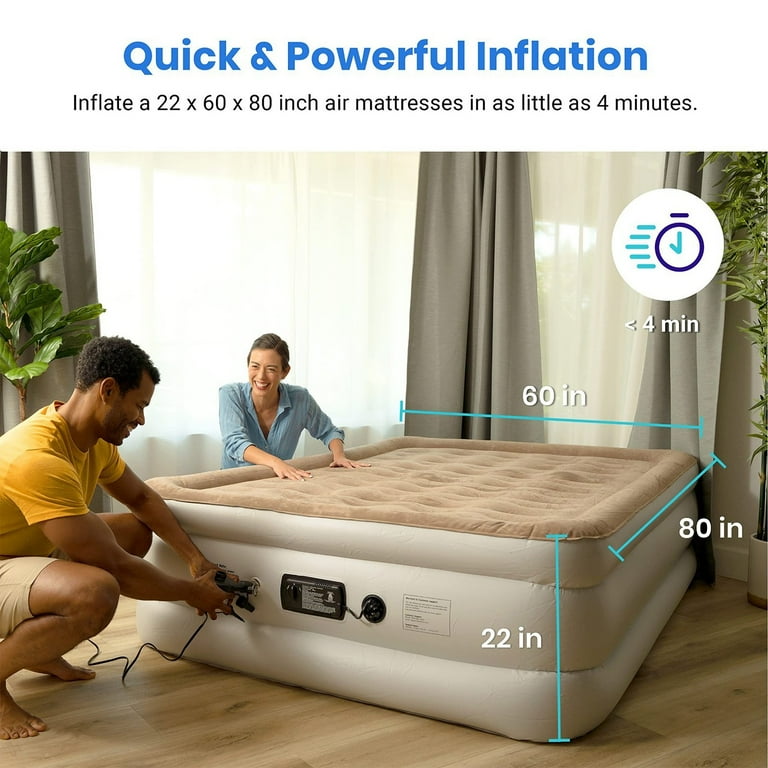 blow up mattress pump walmart