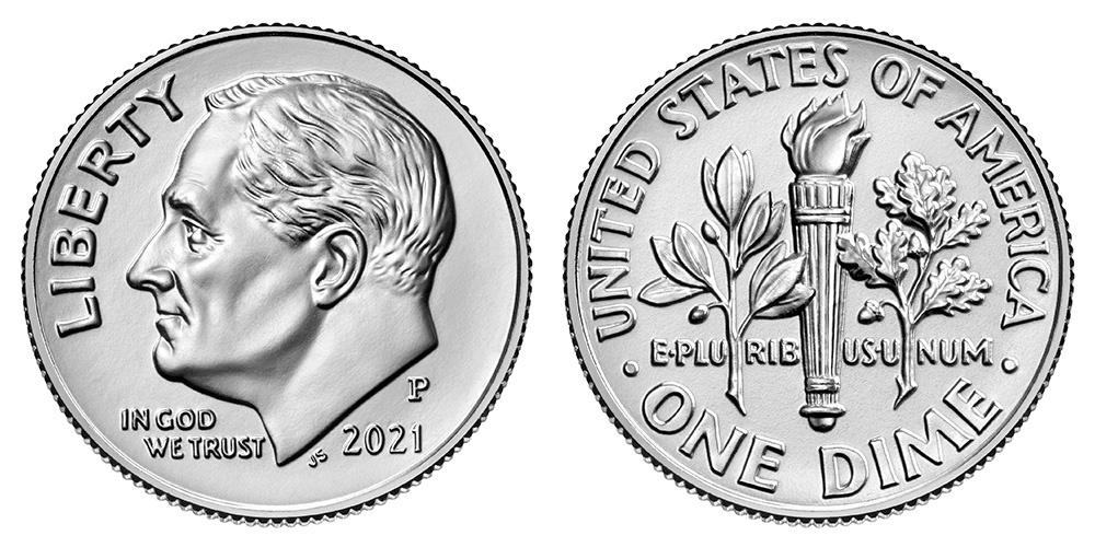 2021 p dime value