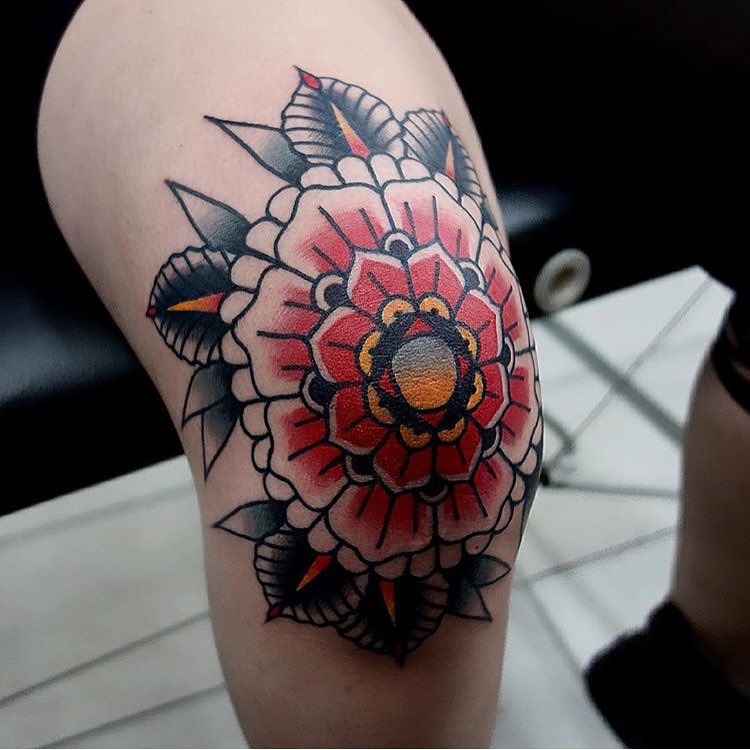 trad mandala tattoo