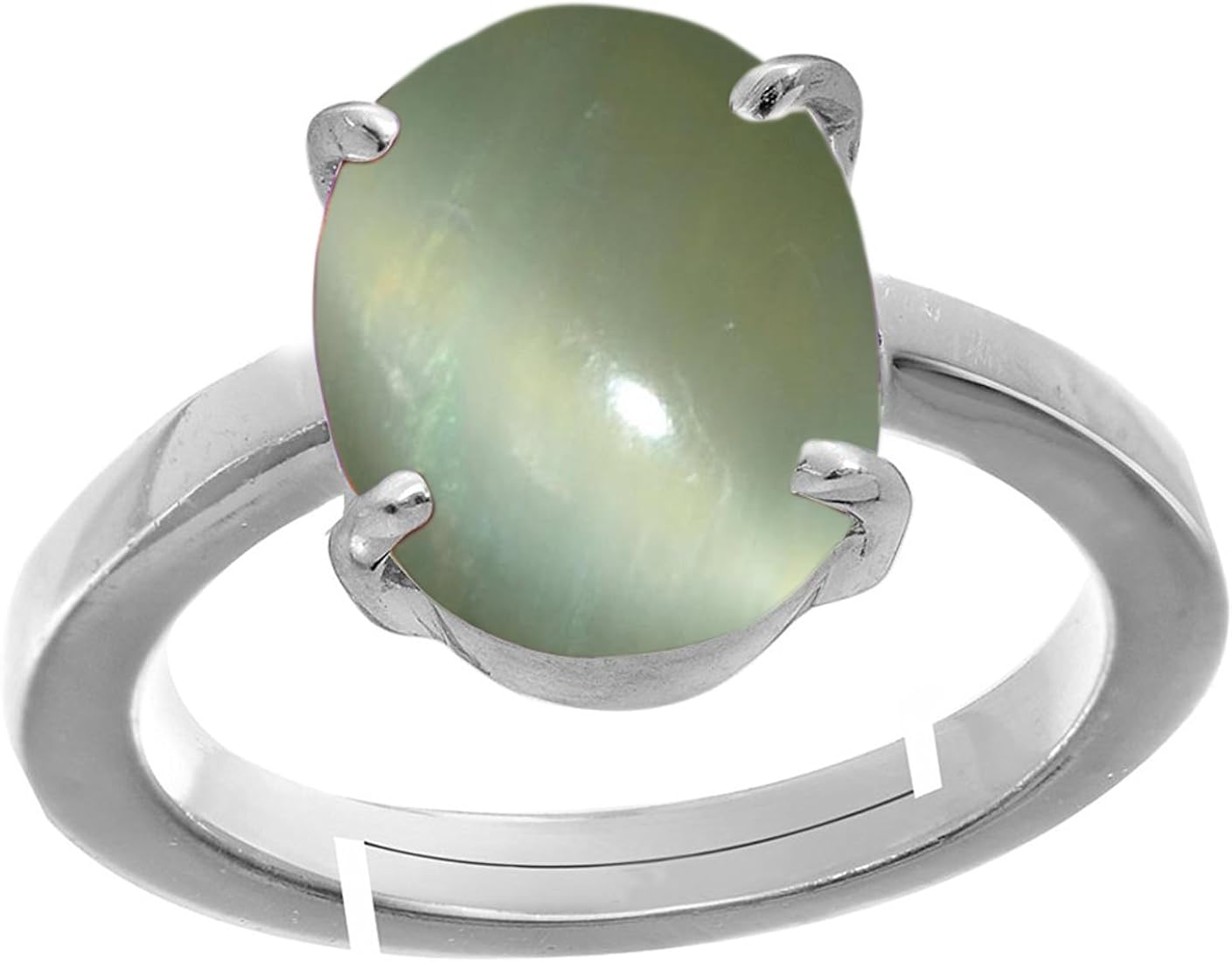 cats eye silver ring