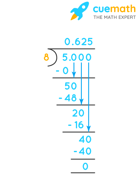 5 8 in decimal form