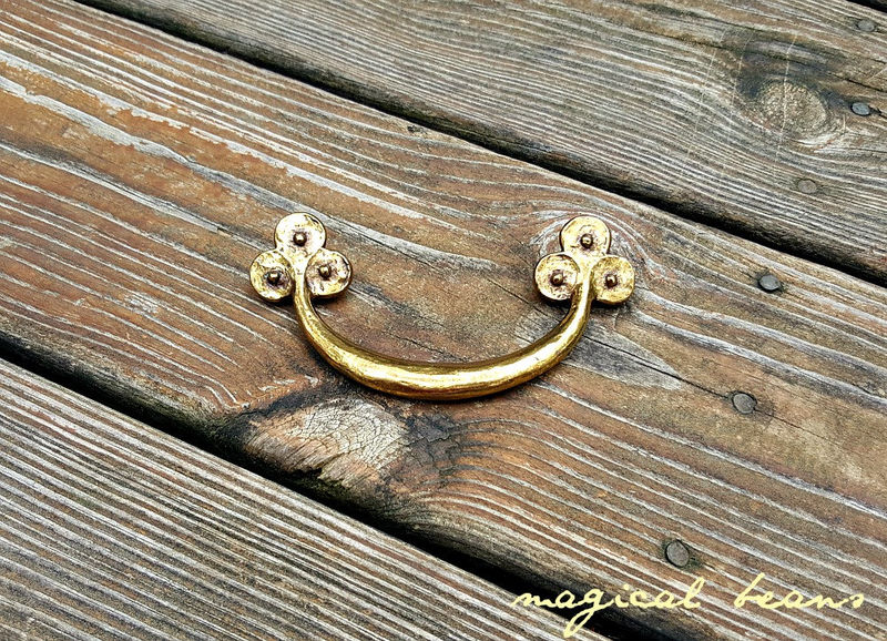 antique gold drawer pulls