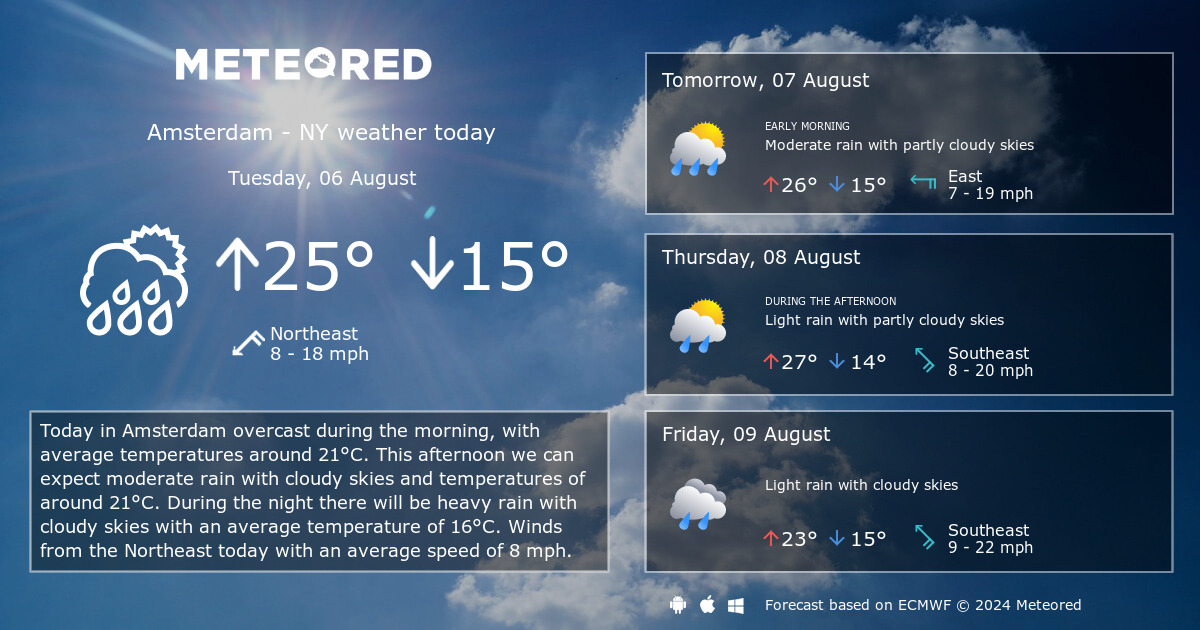 amsterdam ny weather