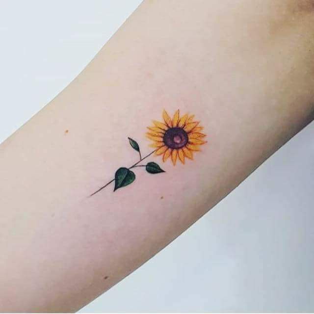 girasol tatuaje