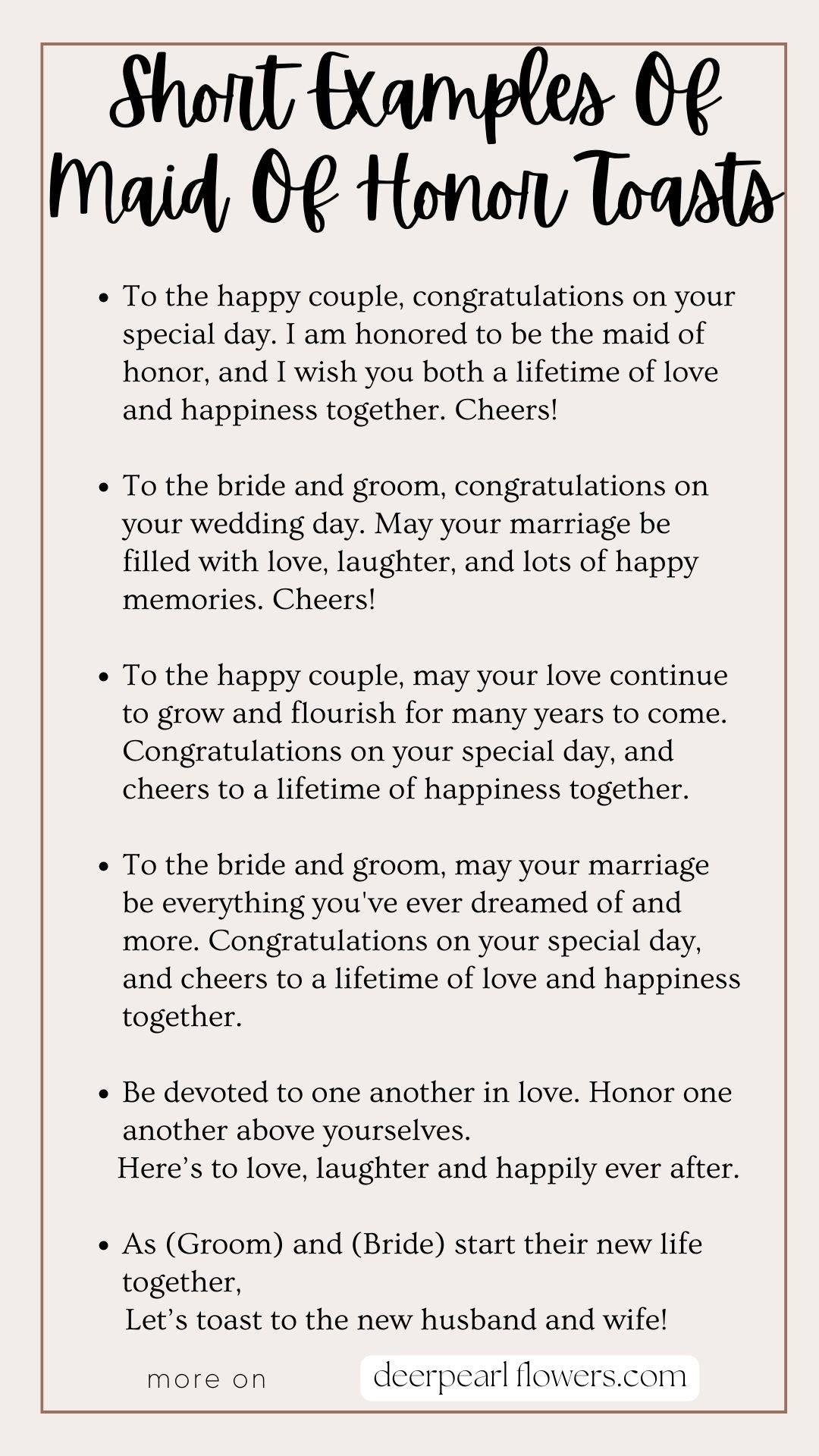 funny quotes for maid of honor speech