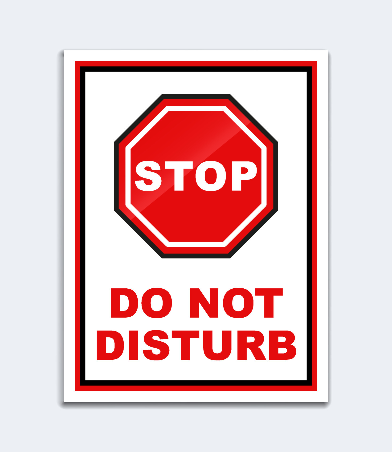 do not disturb poster