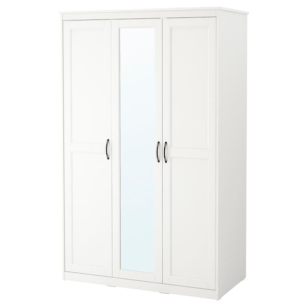 ikea white wardrobe with mirror