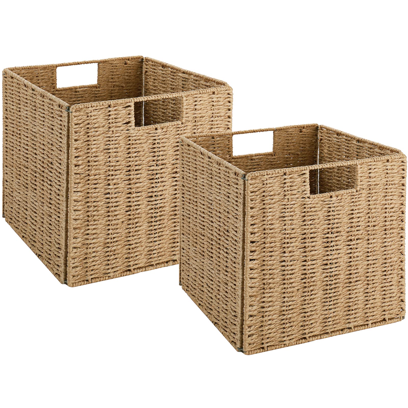 wicker cube baskets