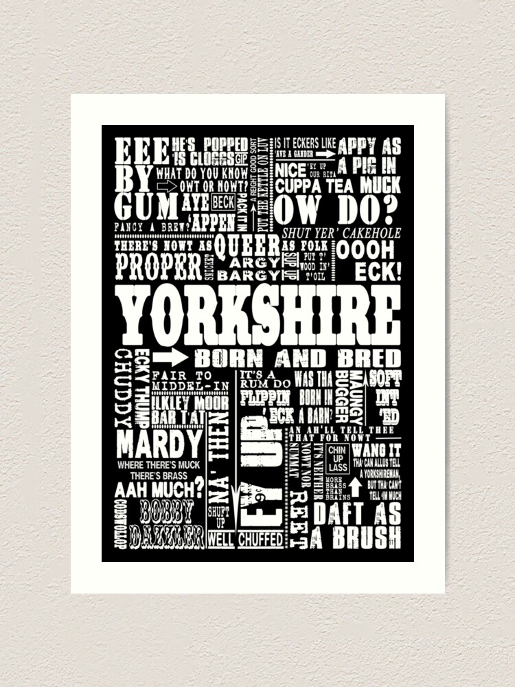 yorkshire sayings print