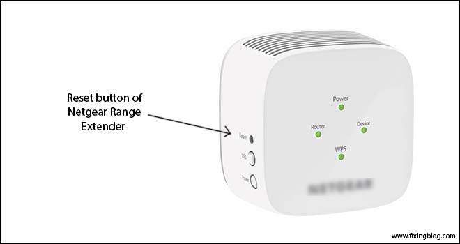 how to reset netgear range extender