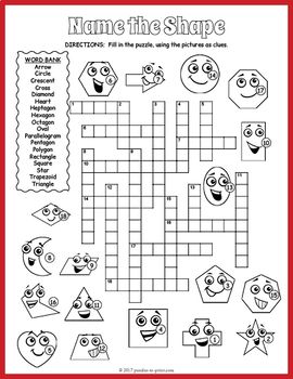geometric figure crossword clue