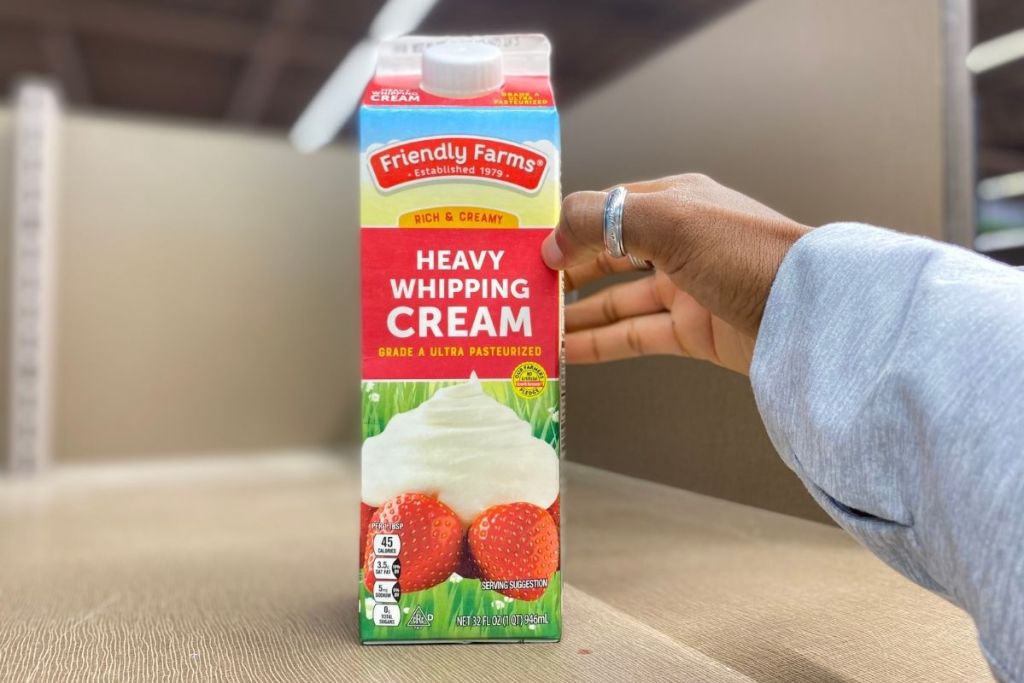 heavy cream aldi price