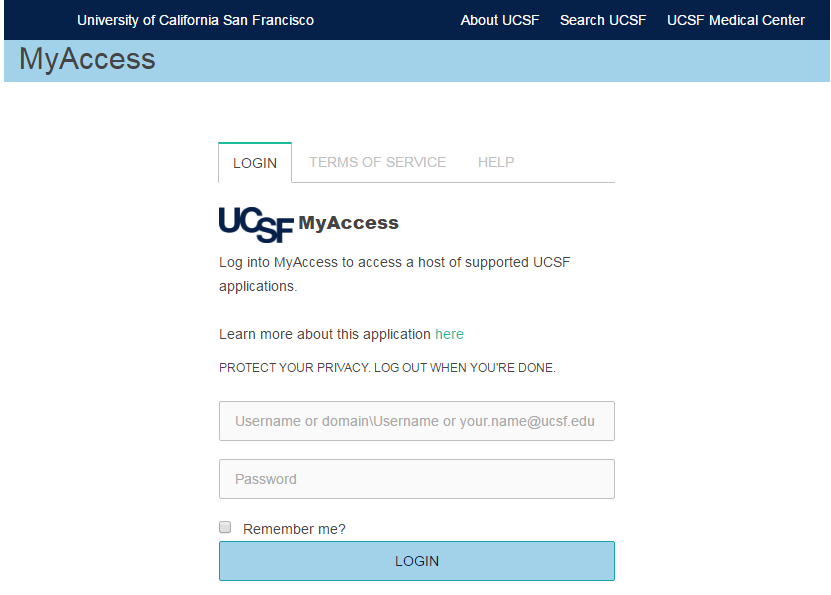 ucsf myaccess